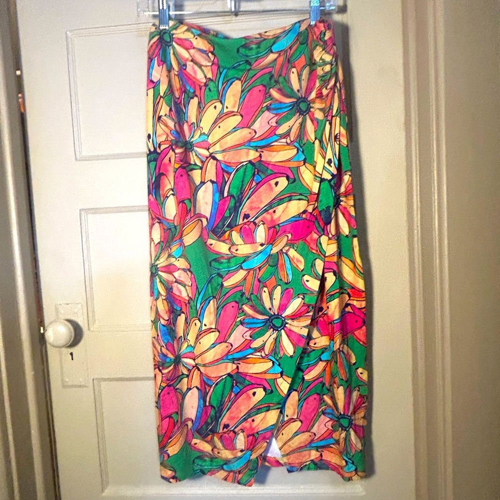 Never worn Farm Rio for Anthropologie printed easy pull-on skirt
